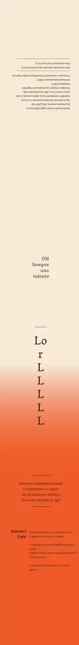 Etichetta di stufato di kimchi rosso avorio sfumato