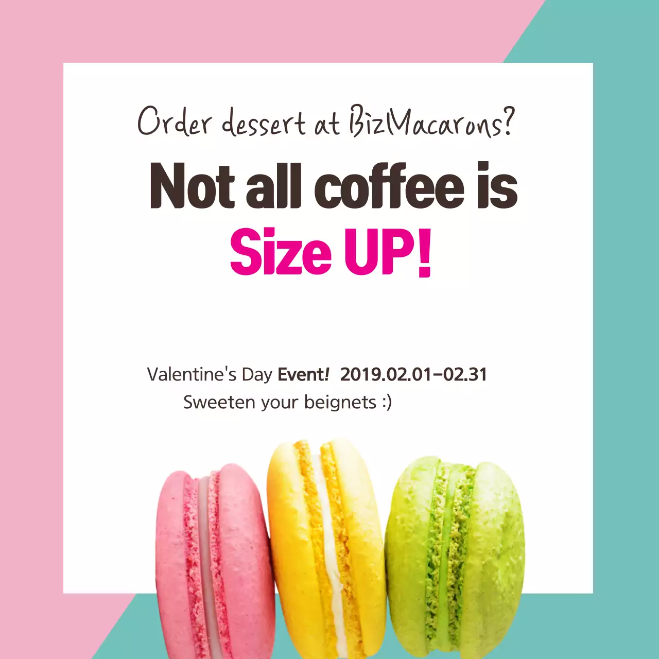 Pink Trendy Dessert Promotion Banner