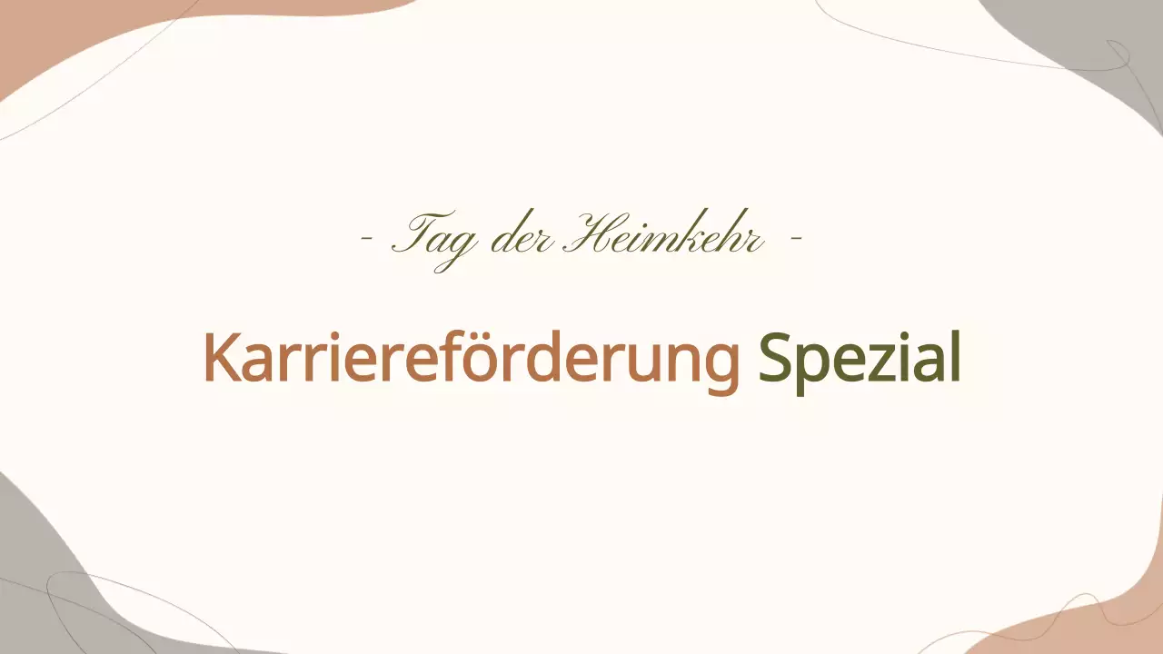 Ein spezieller Vortrag über pastellfarbene, geschwungene Muster in Karrierewegen