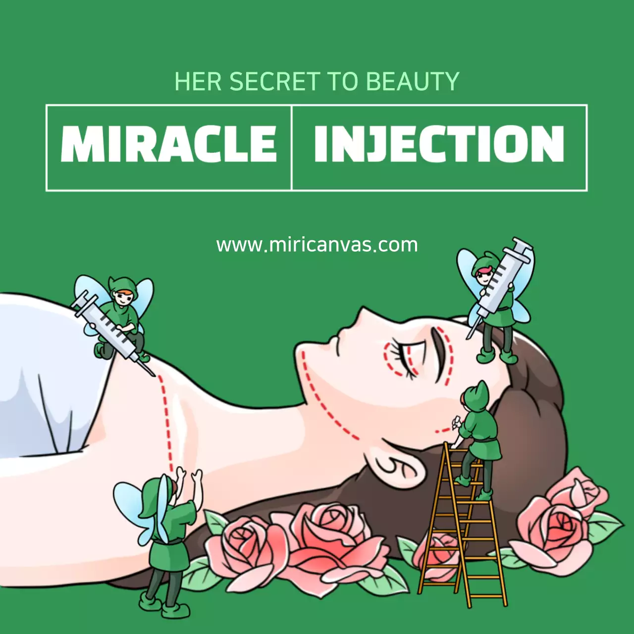 Purple Retro Beauty Promotion Instagram Post