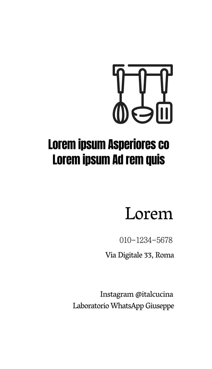 illustrazione bianca contorno semplice ristorante