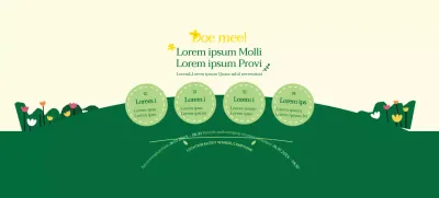 Over de groen-gele campagne Loop naar je werk in een schone stijl