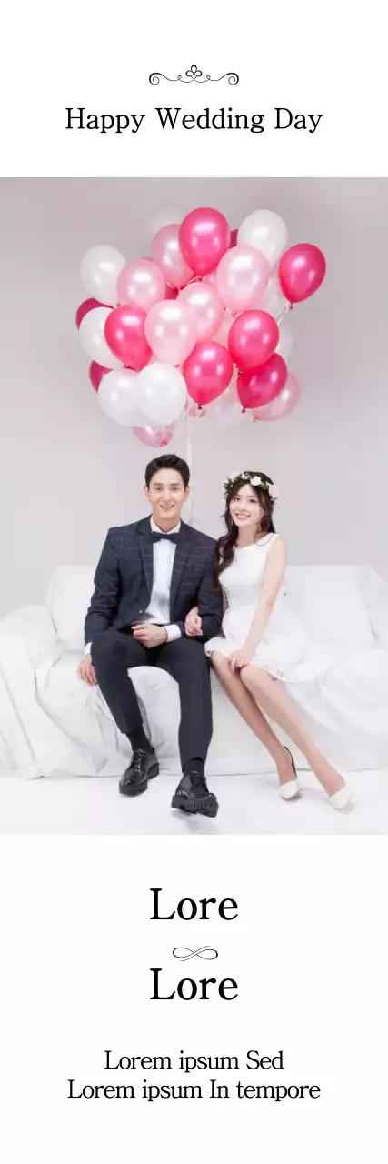 Banner de convite de casamento elegante rosa