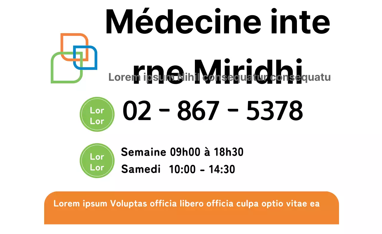 Logo blanc pour un aspect hospitalier épuré