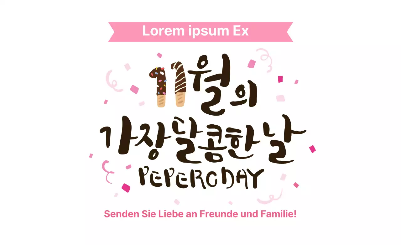 Verbreiten Sie die Liebe im November