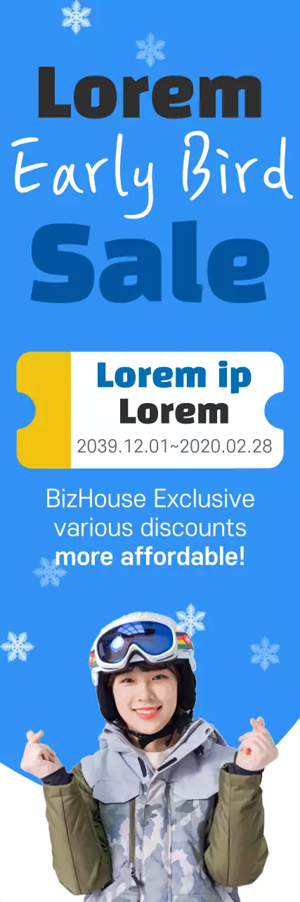 Banner de promoção de venda da moda azul