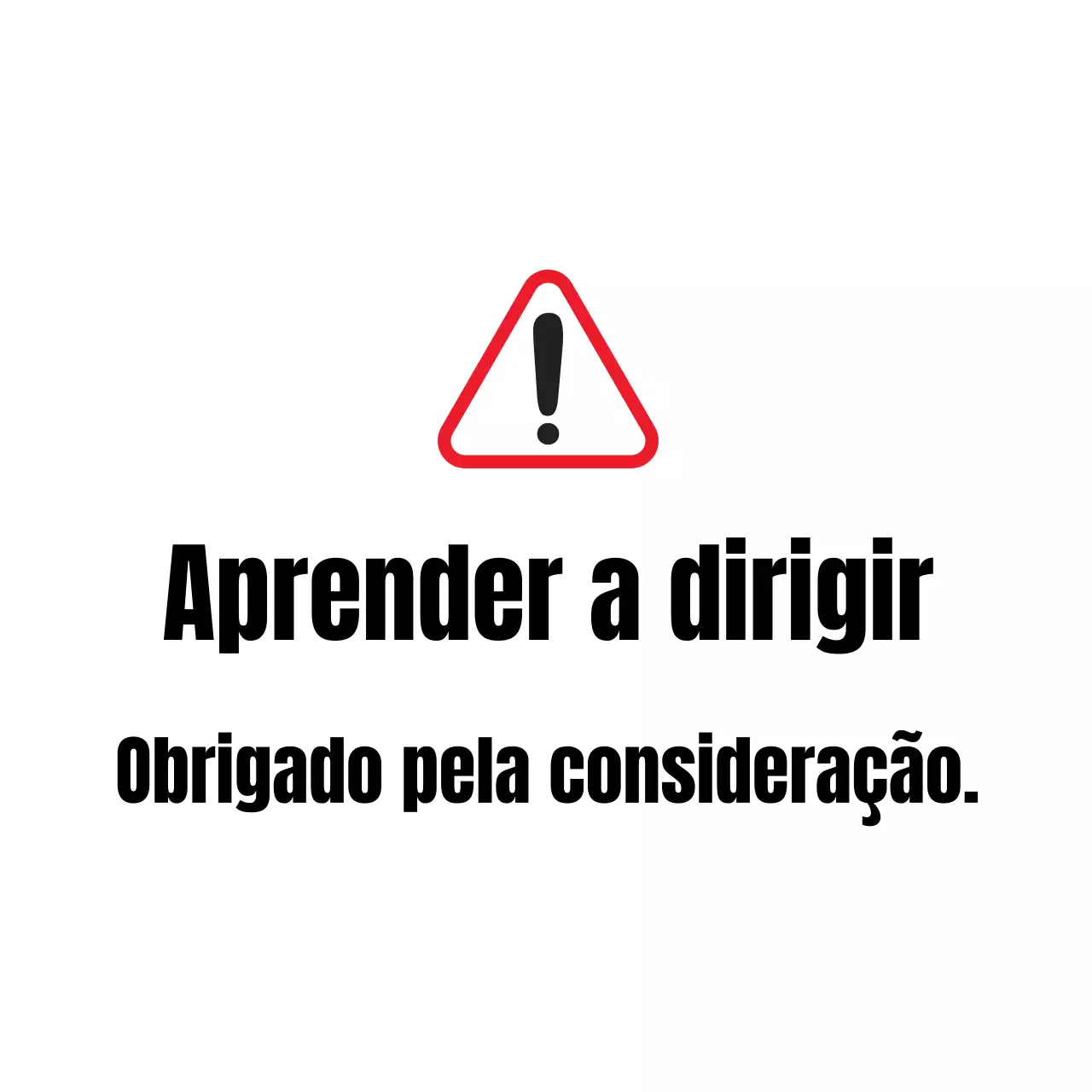 Guia de Condução para Principiantes Vermelho Preto Legível