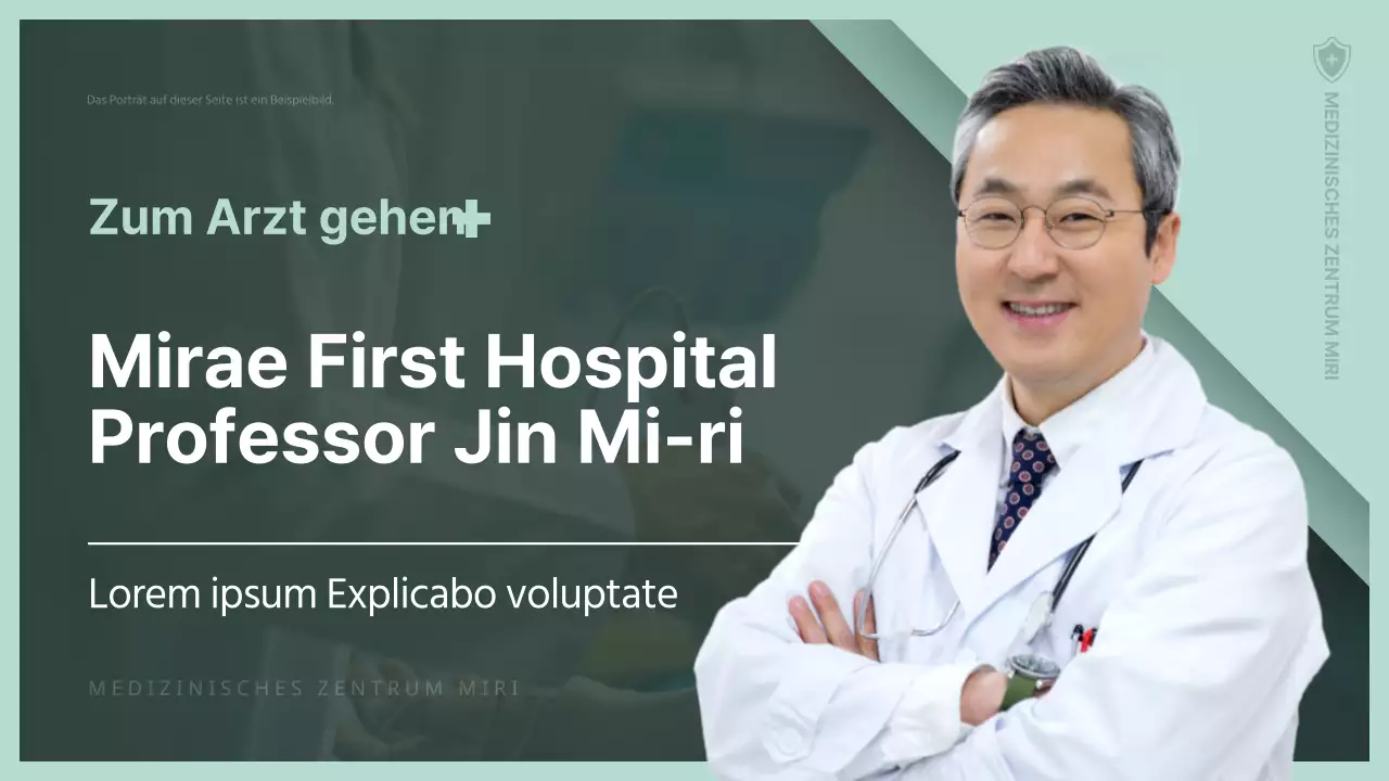 Interview mit einem grünen und graublauen Gesundheitsexperten