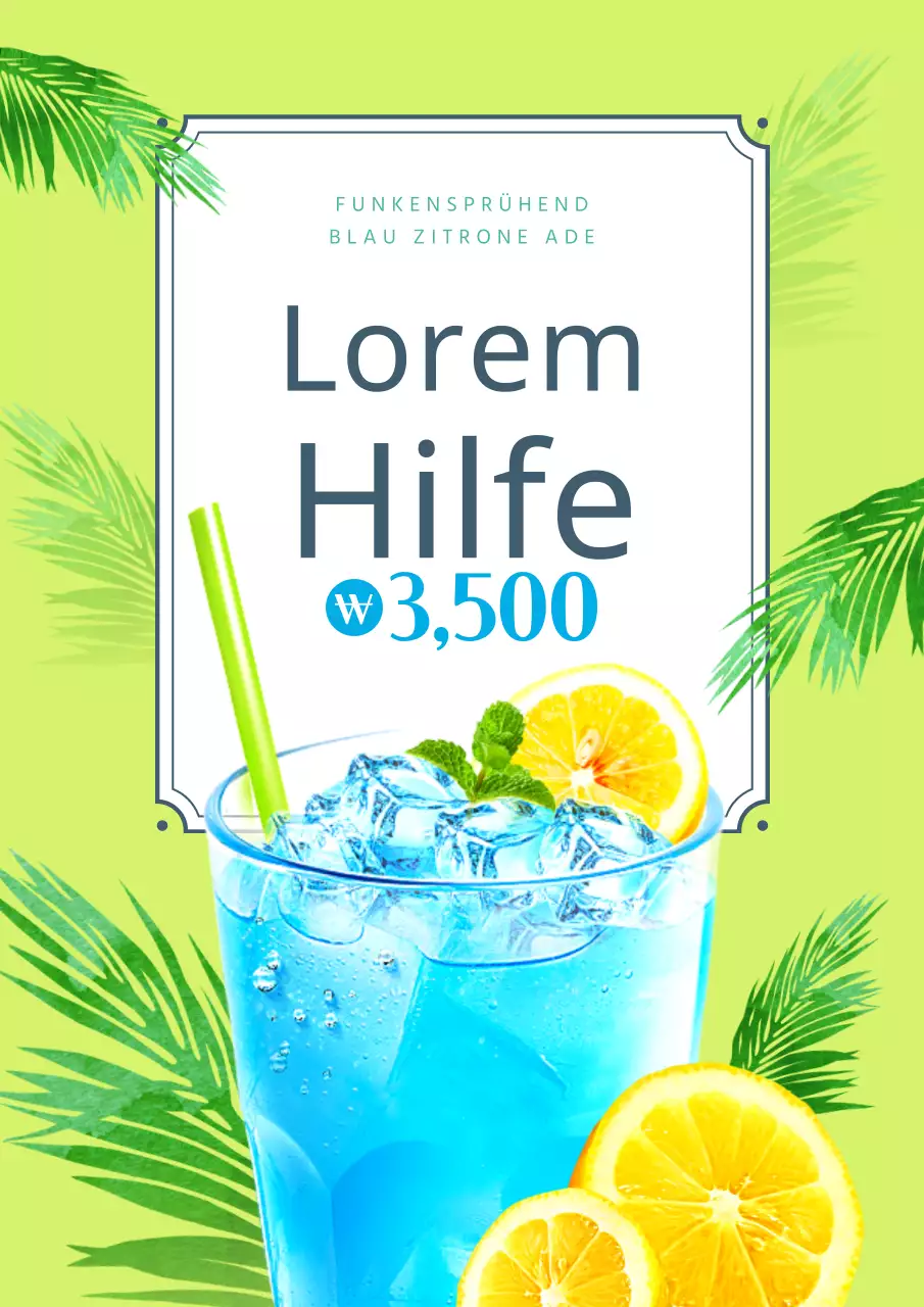 Blaue Limonade