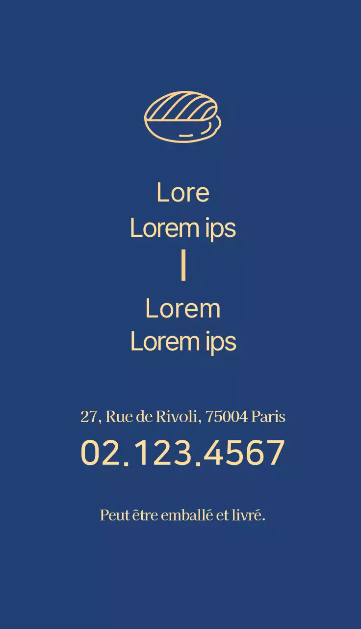 illustration bleue restaurant simple sushi