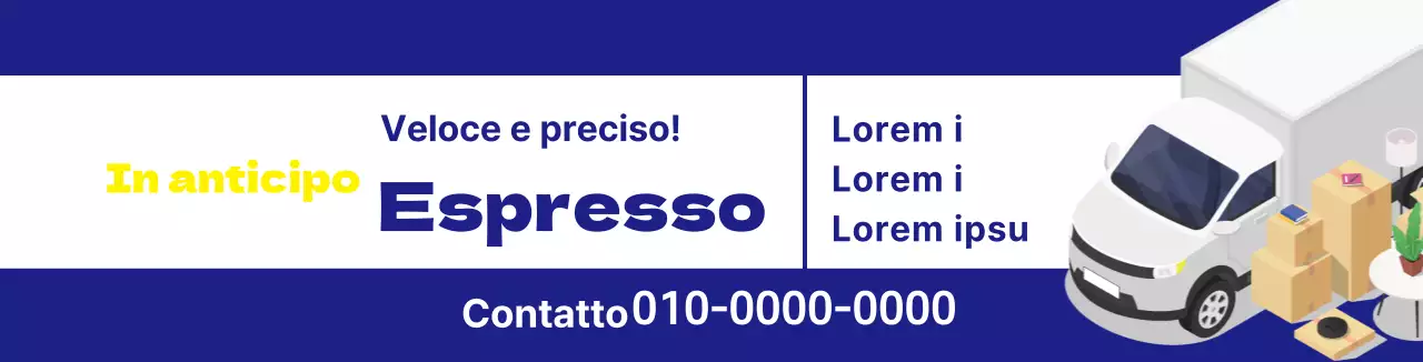 Camion blu illustrazione dell'azienda di traslochi