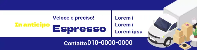 Camion blu illustrazione dell'azienda di traslochi