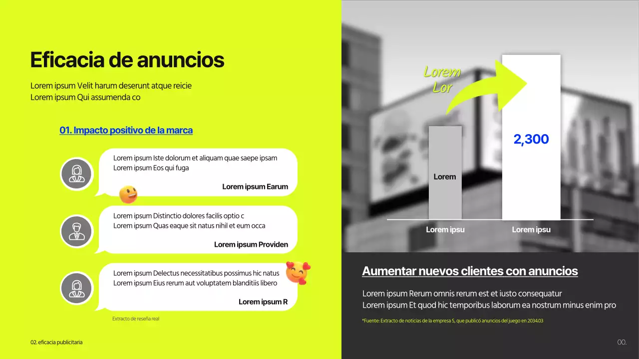 Propuesta de valla publicitaria de un edificio en cal y azul