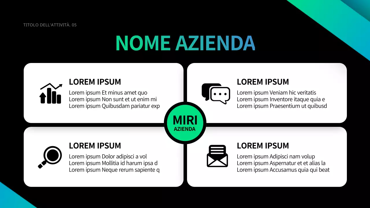 Business in nero e sfumature