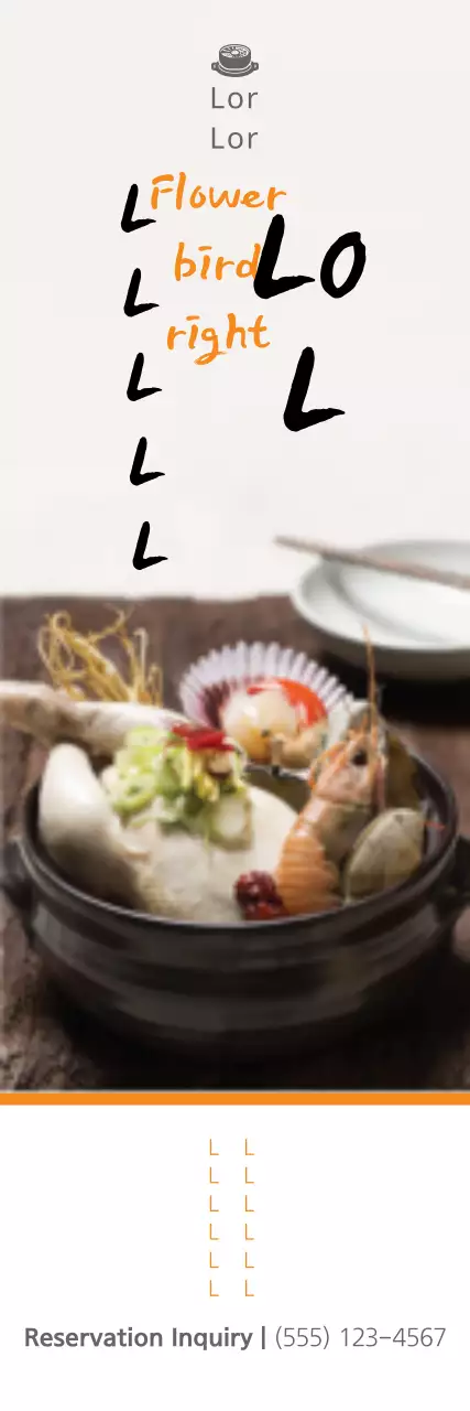 Banner de promoção de frutos do mar modernos bege