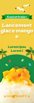 Glace rasée à la mangue