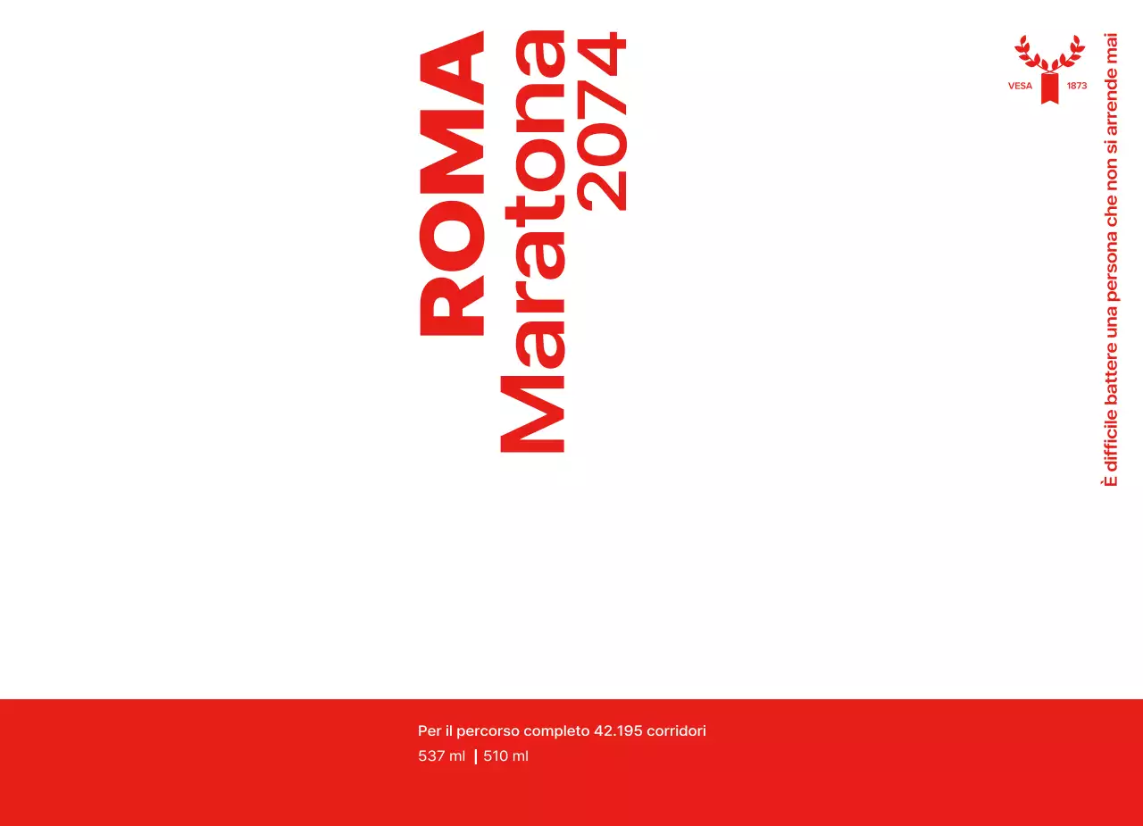 Progettare una maratona con uno schema di colori rosso