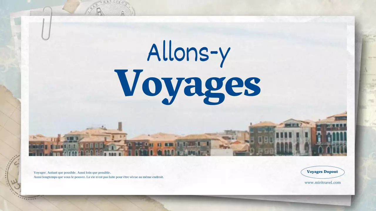 Une agence de voyage aux allures de carte postale dans les tons bleus et pastels