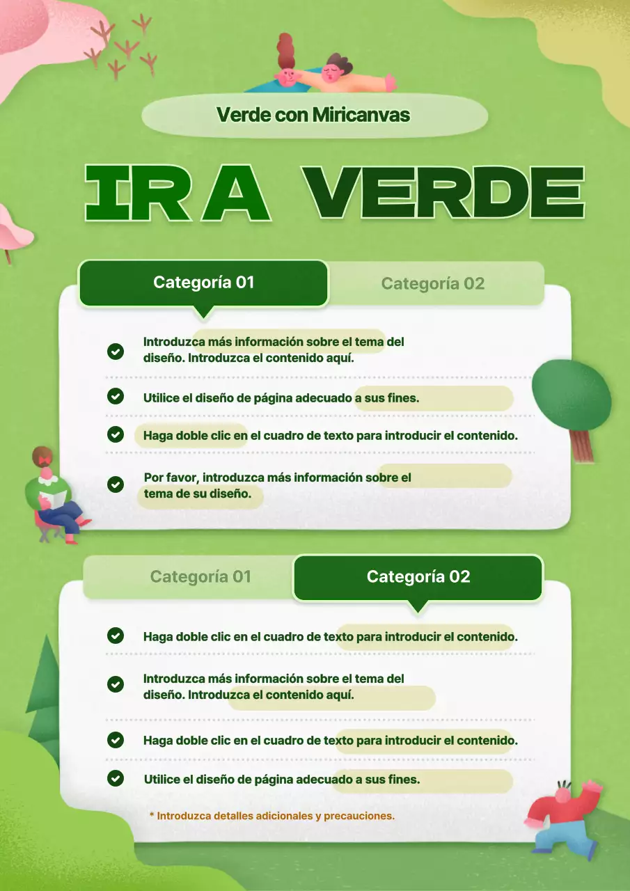 Señales ecológicas con bonitas ilustraciones