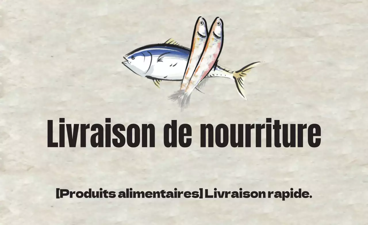 Livraison de nourriture