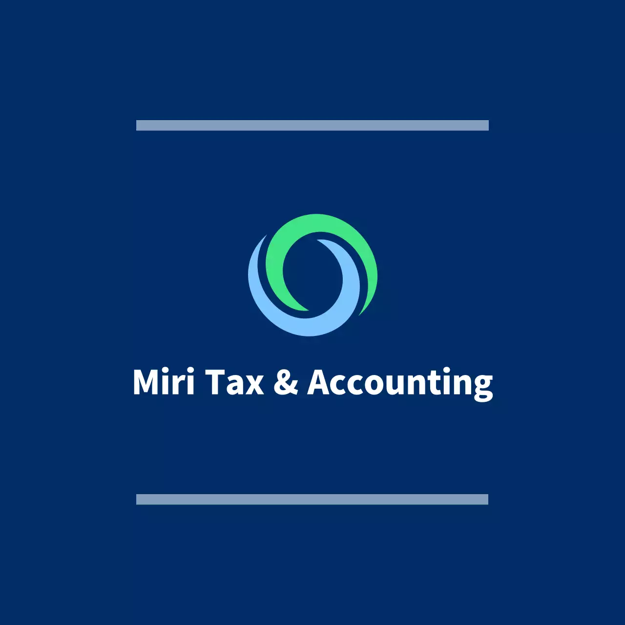 Bignami blu navy per uffici pubblici con il logo e il nome dell'ufficio fiscale e contabile.