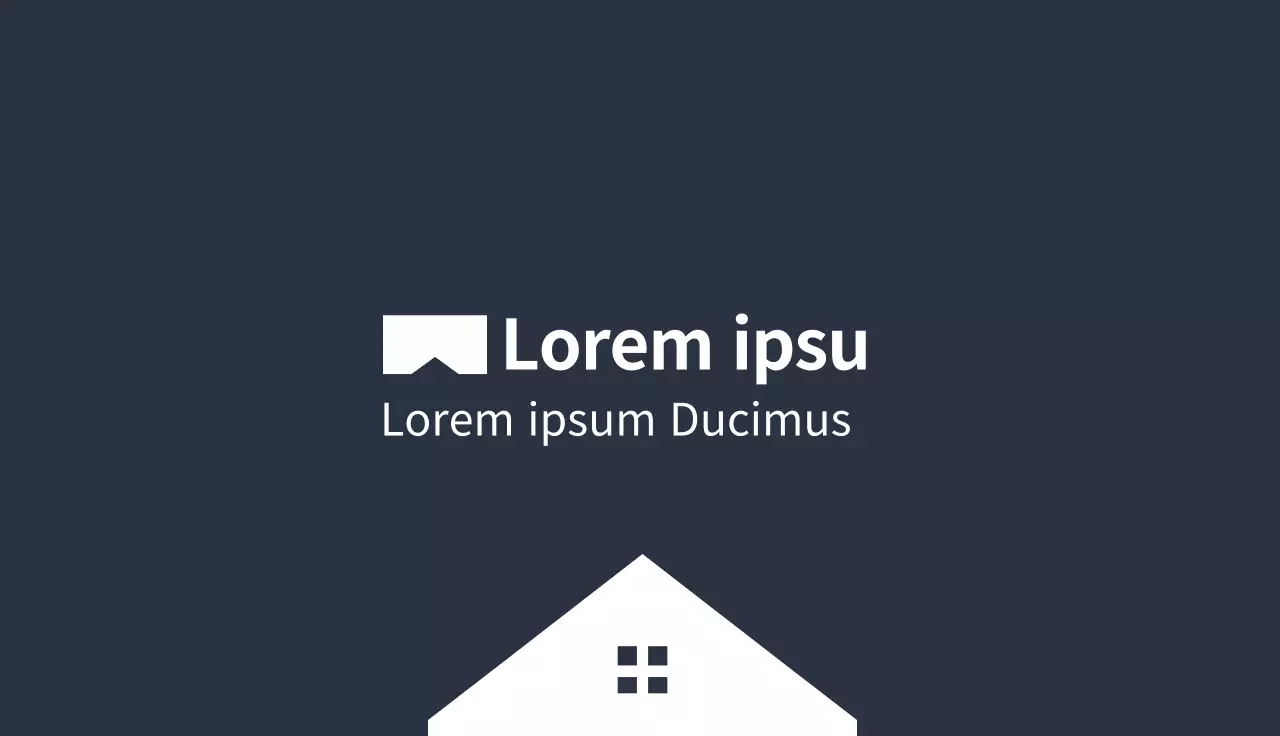 Marineblau Illustration Logo sauber Immobilien