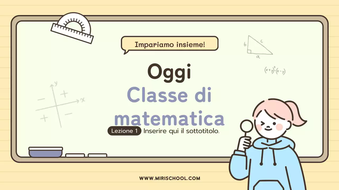 Illustrazioni simpatiche a tema lavagna pastello per l'uso in classe