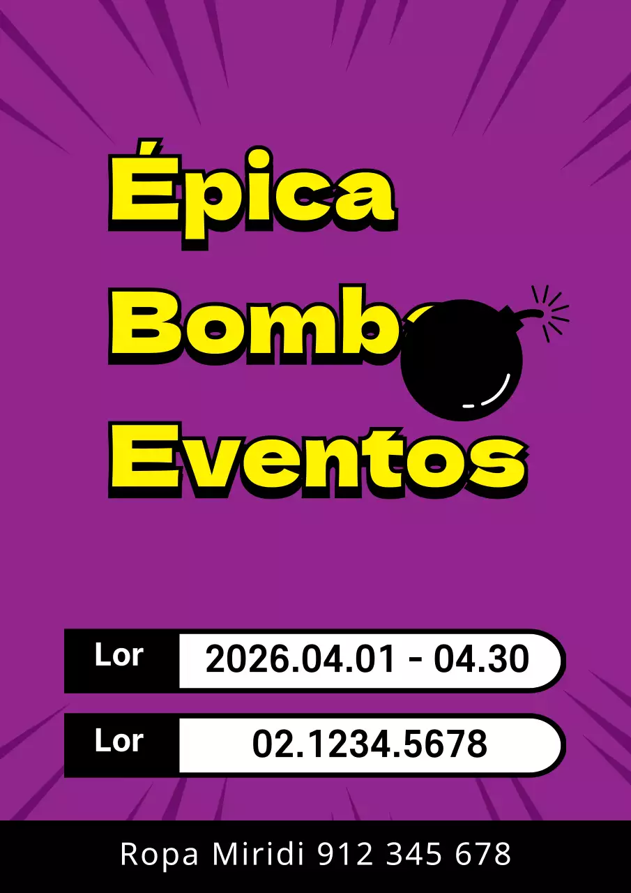 Promocione una venta sencilla con detalles en morado