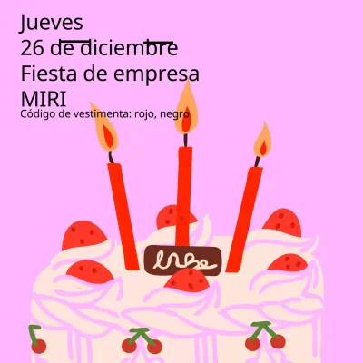 Un post sobre una fiesta kitsch de Nochevieja en rosa y rojo