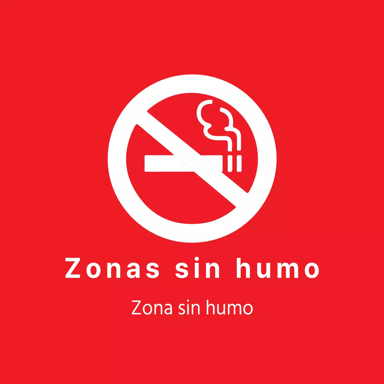 Zonas de no fumadores