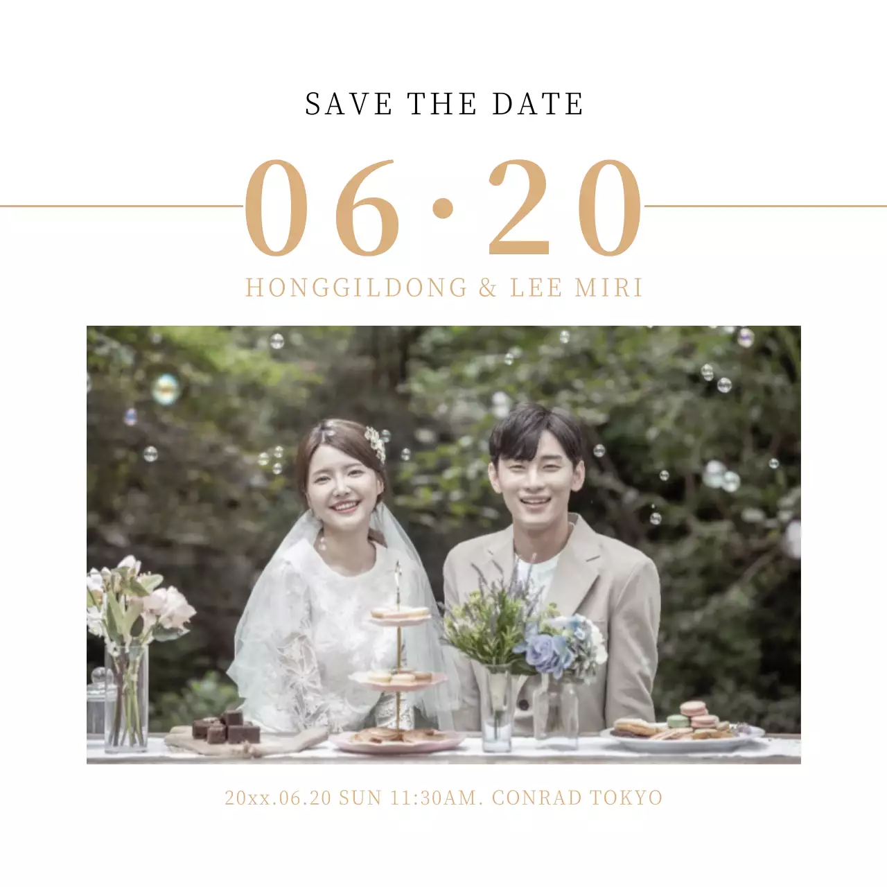 白 シンプル 結婚式 招待状 Instagram投稿