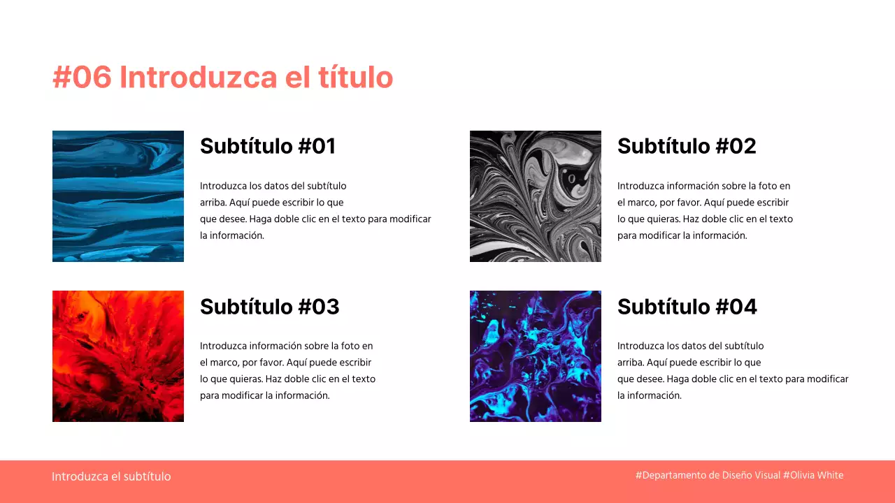 Chip de color, Coral