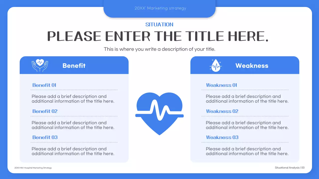 Bài thuyết trình về Kế hoạch tiếp thị bệnh viện chuyên nghiệp Blue