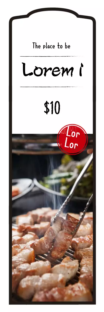 Banner de menu de café elegante bege