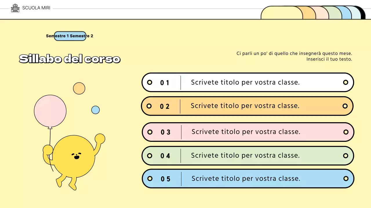 Simpatiche cartelline in colori pastelloConsegnano il concetto di educazione scolastica
