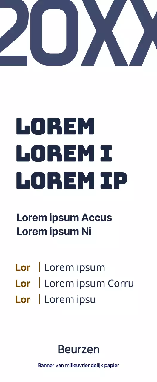 Eenvoudige stijl in marineblauw en bruin Informatie voor de najaarsconferentie