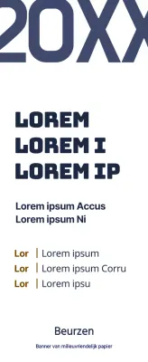 Eenvoudige stijl in marineblauw en bruin Informatie voor de najaarsconferentie