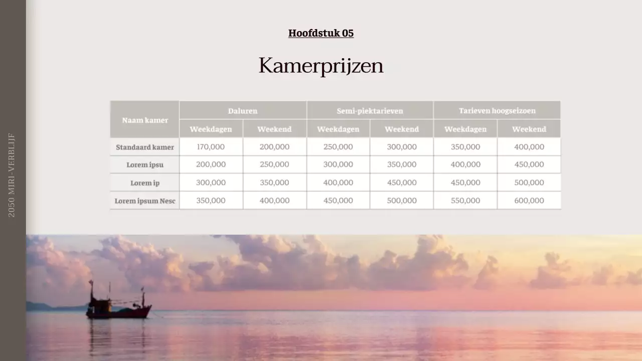 Introductie van Miridi Pension in rustgevende beige-grijstinten