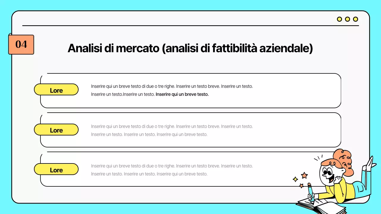 Strategie di marketing per simpatiche illustrazioni in giallo e menta