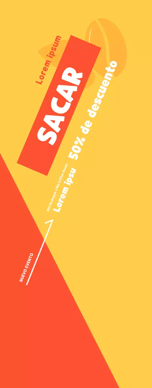 Banner promocional para un alegre café-gimnasio