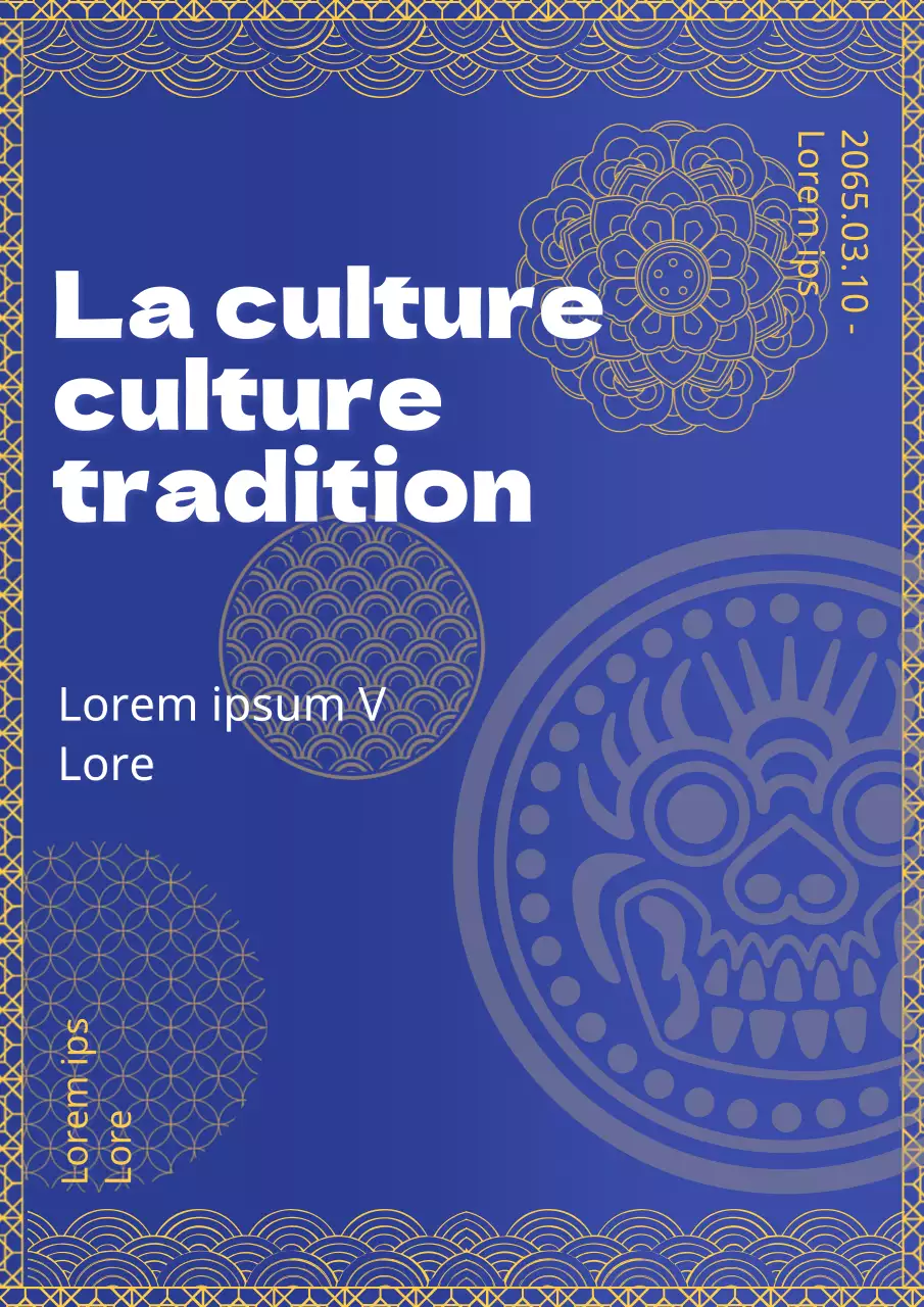 Présentation de la foire traditionnelle en bleu marine et jaune