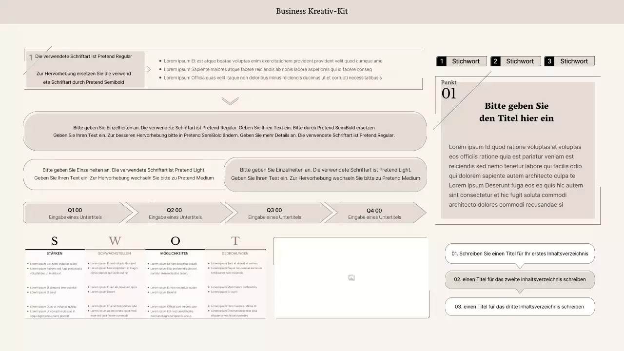 Schlichter Business-Stil in Beige und Braun