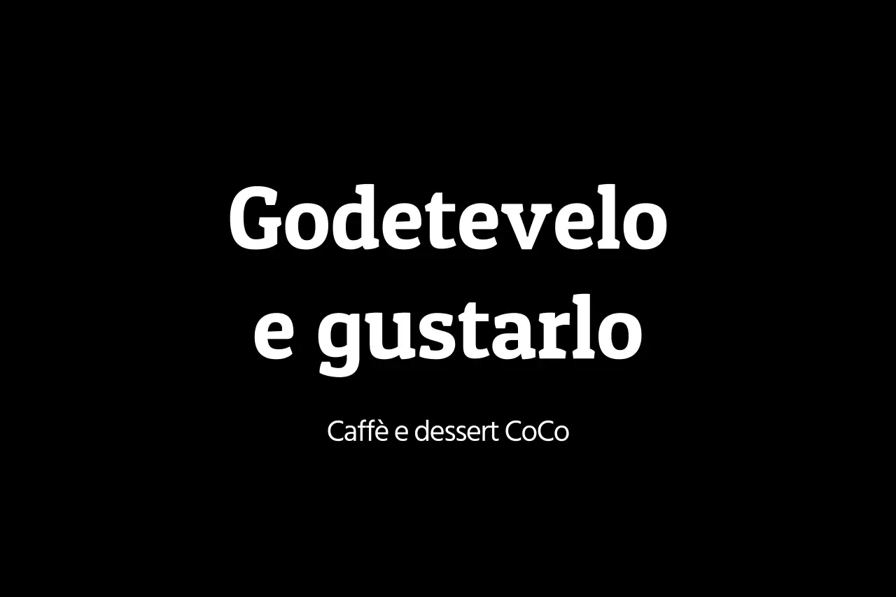 Godetevi il sapore del caffè!