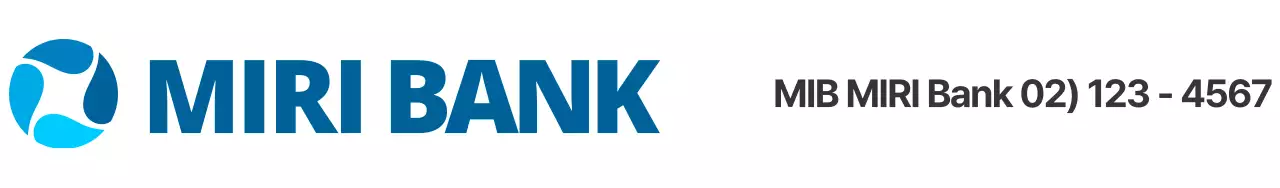 Entwerfen Sie ein Werbemittel für eine vertrauenswürdige Bank mit einem blauen Logo.