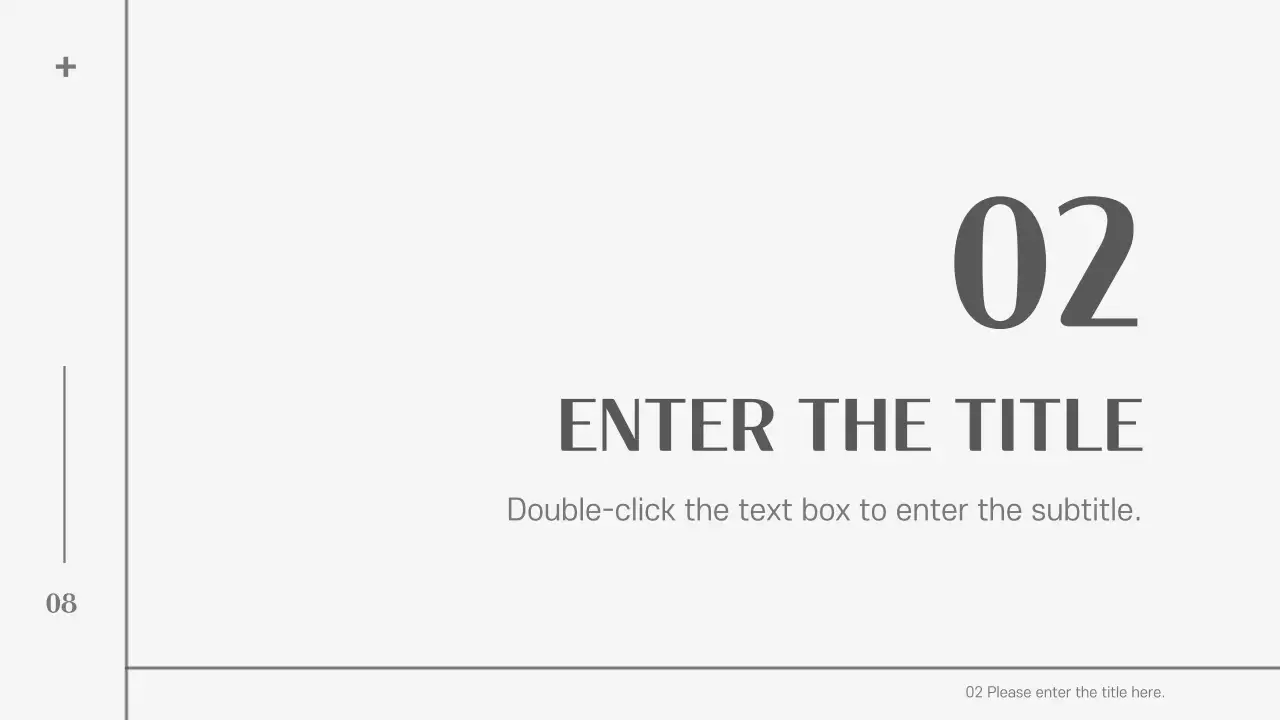 Grey Minimalist Template Presentation
