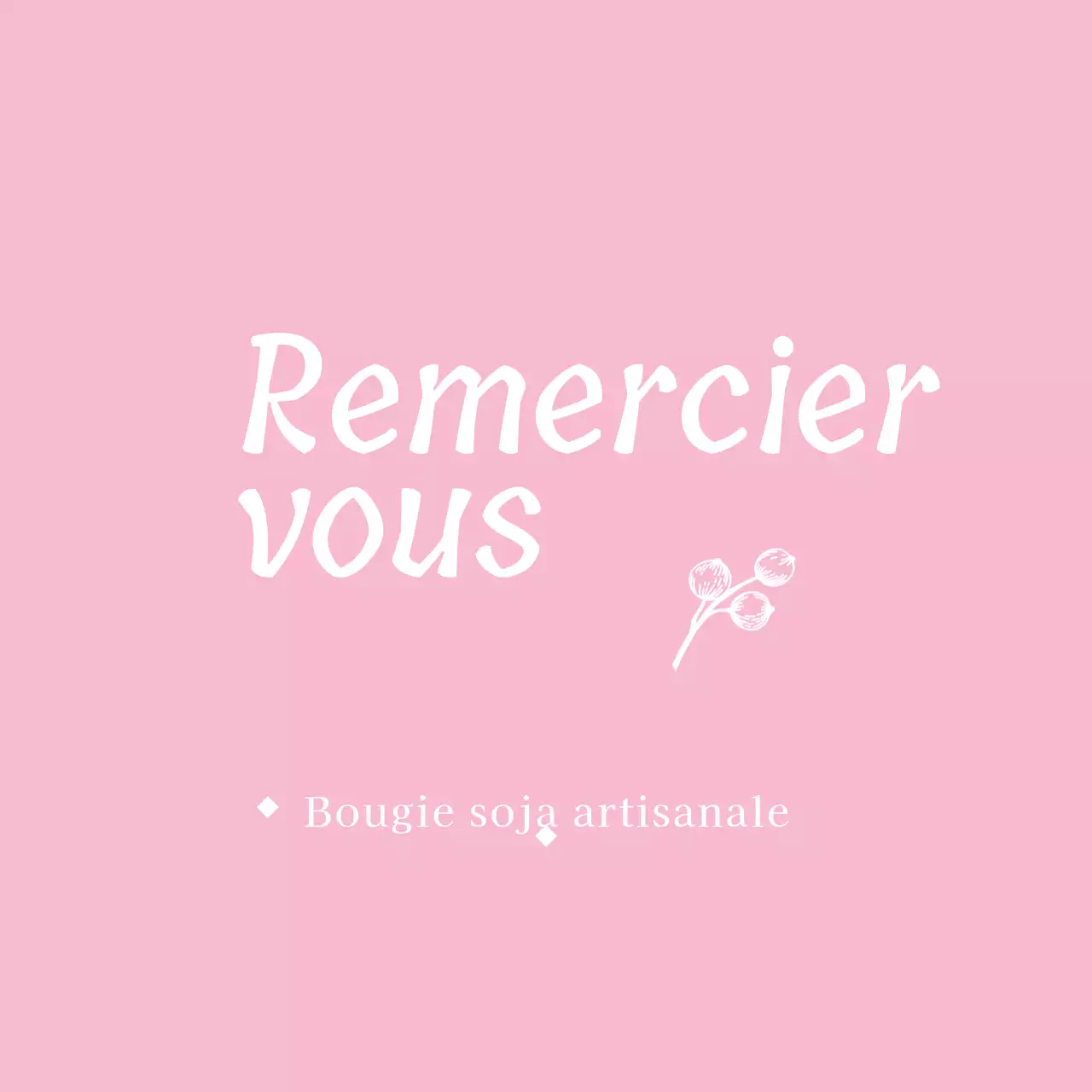 Bougie de soja faite à la main