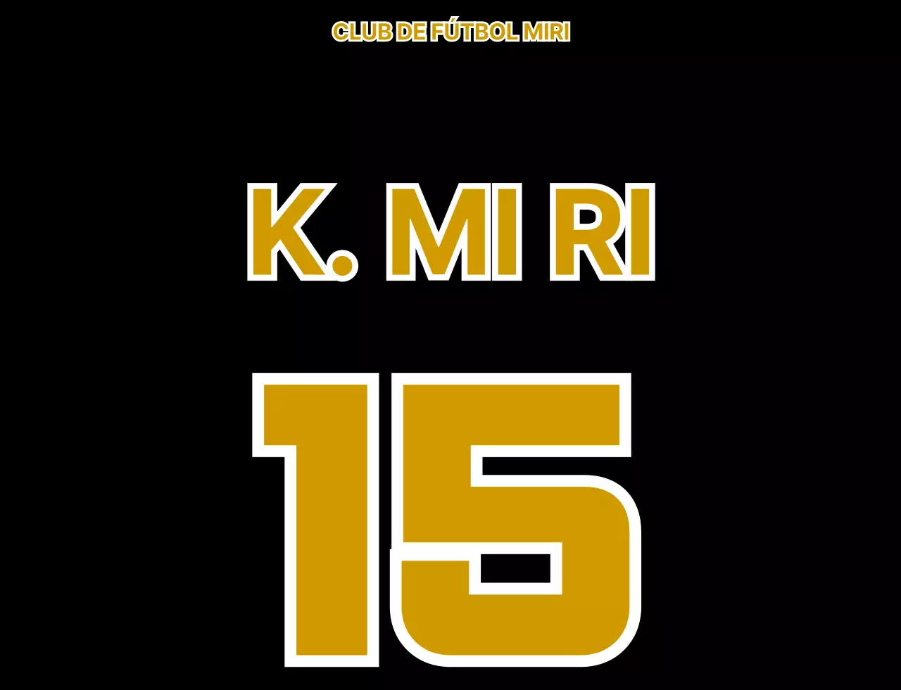 Chaleco de fútbol para socios con el logotipo del club de fútbol ilustrado con un oso negro y dorado