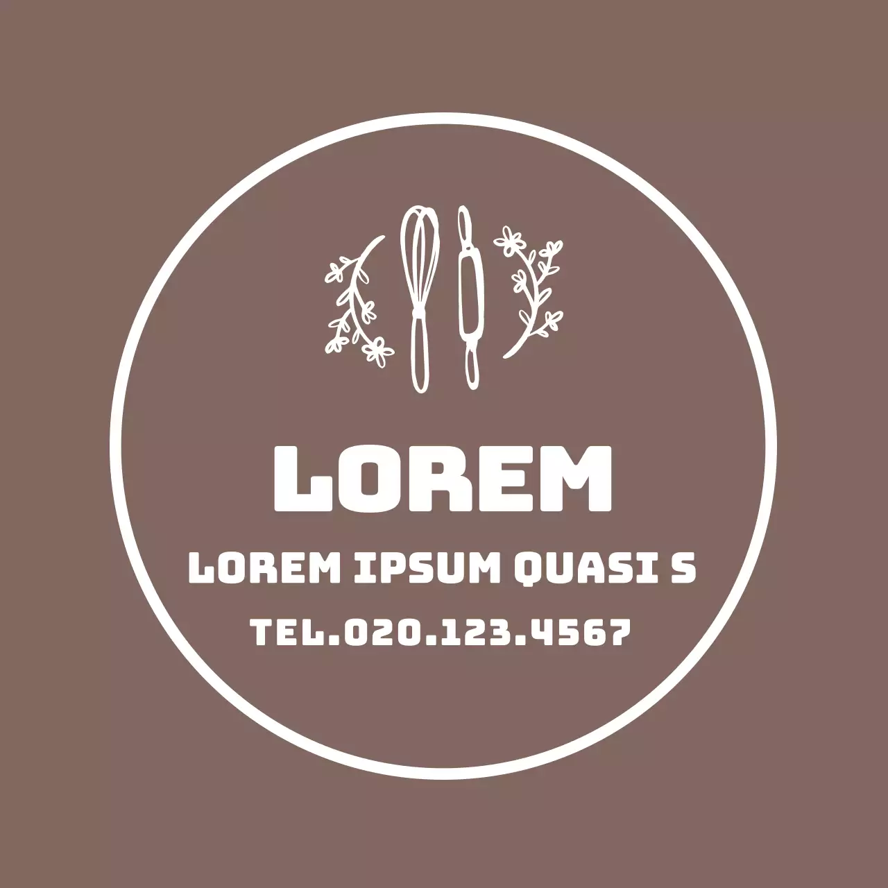 bruine illustratie eenvoudige bakkerij bakkerij