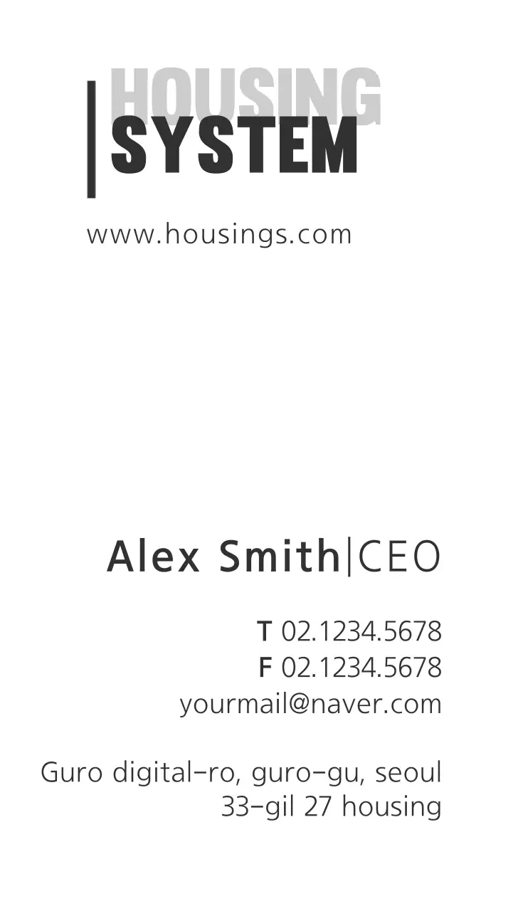 Kartu Nama Iklan Perumahan Minimal Abu-abu