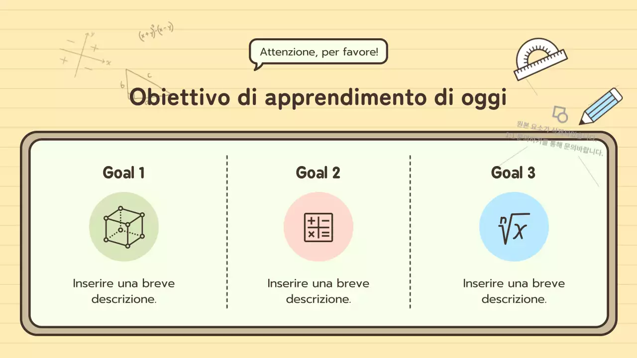 Illustrazioni simpatiche a tema lavagna pastello per l'uso in classe